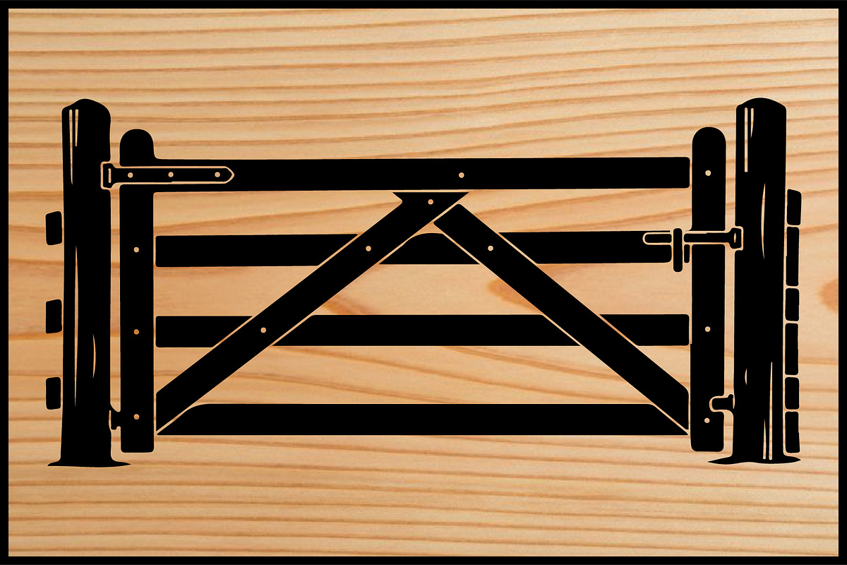 17 Wood Metal Fence Silhouette Vecto, an Illustration by Designer_Momina (Photo 2 of 4)