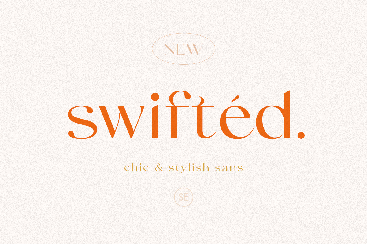 Swifted - Chic & Stylish Sans, a Sans Serif Font by Sarid Ezra (Photo 2 of 10)