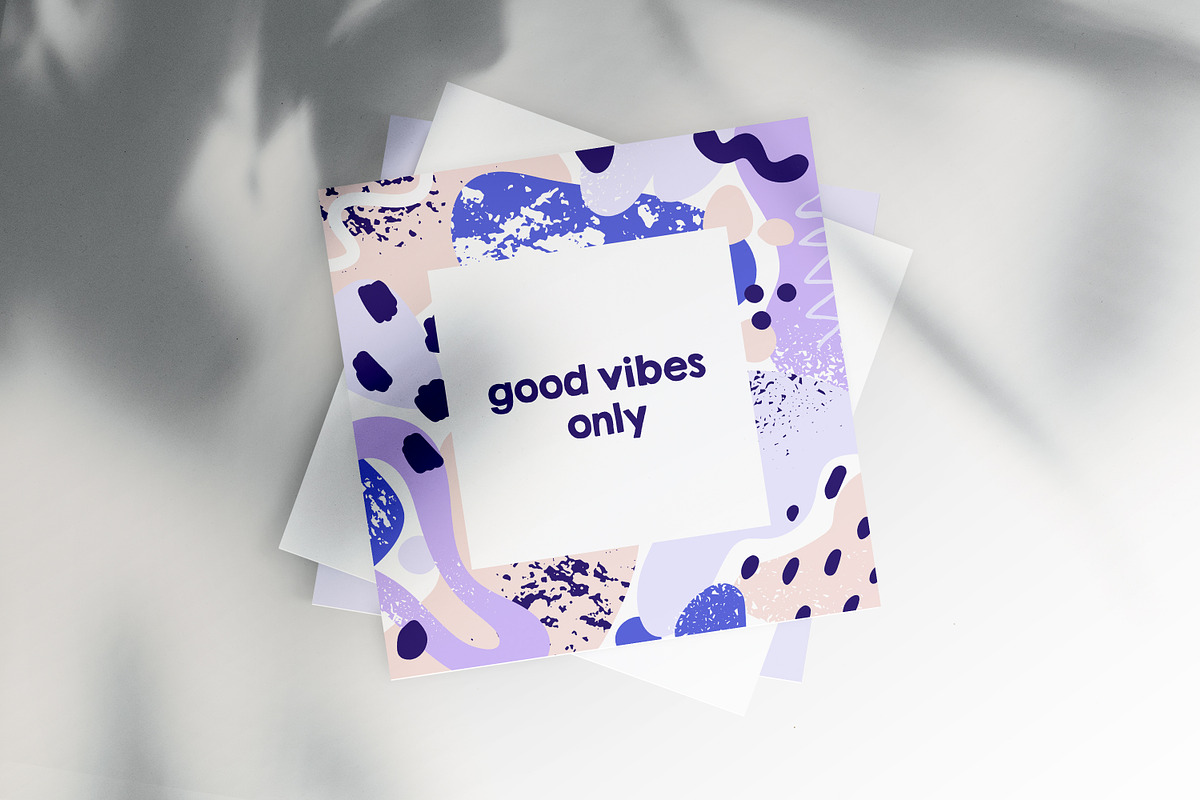 Trendy abstract frame background set, a Decorative Illustration by Good Studio (Photo 5 of 8)