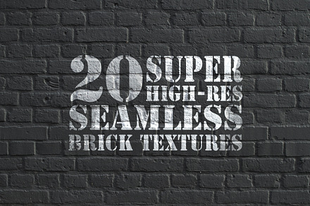 20 hi-res seamless brick textures, a Texture Graphic by AmethistLab