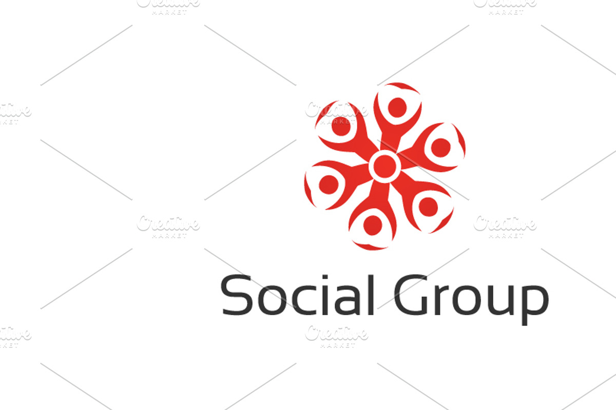 Social Community Logo Template, a Branding & Logo Template by Zia Grfx (Photo 7 of 8)