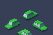 Low Poly 2D Cars, an Object Graphic by Zomorsky (Thumbnail 16 of 16)