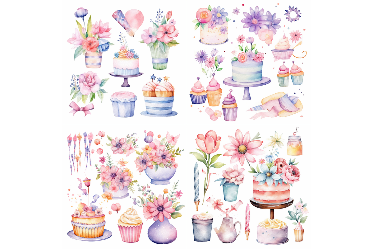 Midjourney Prompt Birthday ClipArt, an Object Graphic by Milano Creative (Photo 7 of 7)