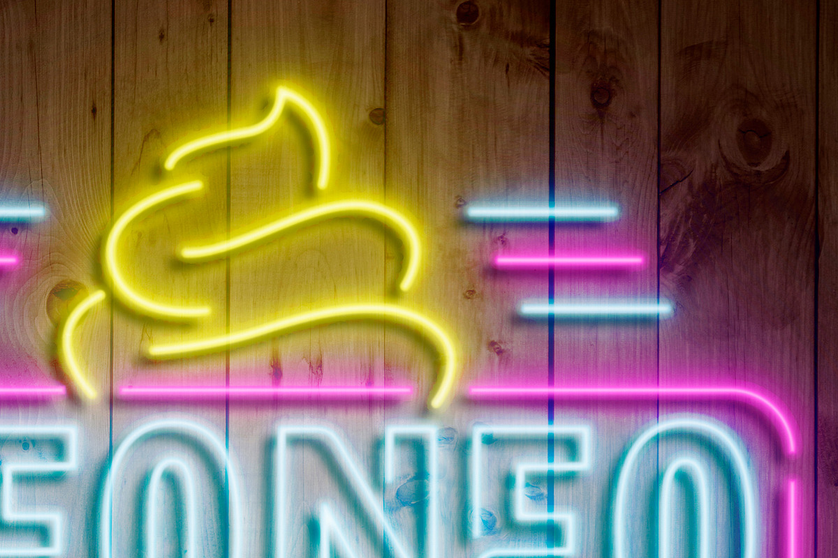 Neon Sign Light Logo Mockup, a Product Mockup by DesignNeutrons (Photo 3 of 4)