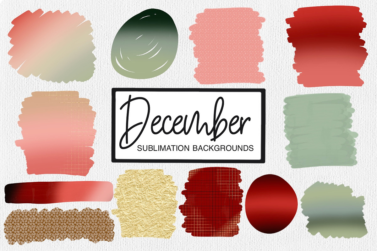 December Sublimation Backgrounds, an Illustration by illuztrate (Photo 1 of 6)