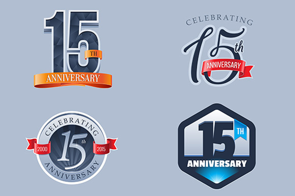 15th Anniversary Logo, an Illustration by Shurik76