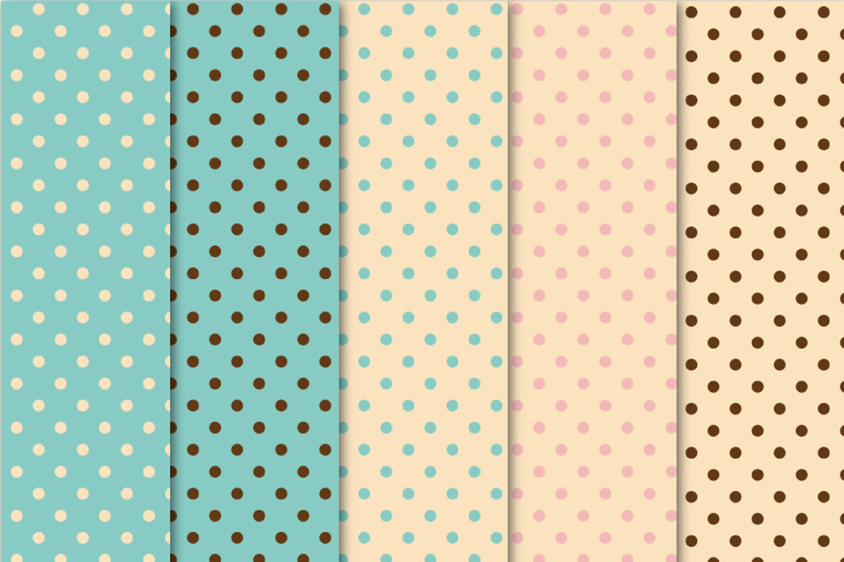 Digital Papers Ice Cream Dots preview 3