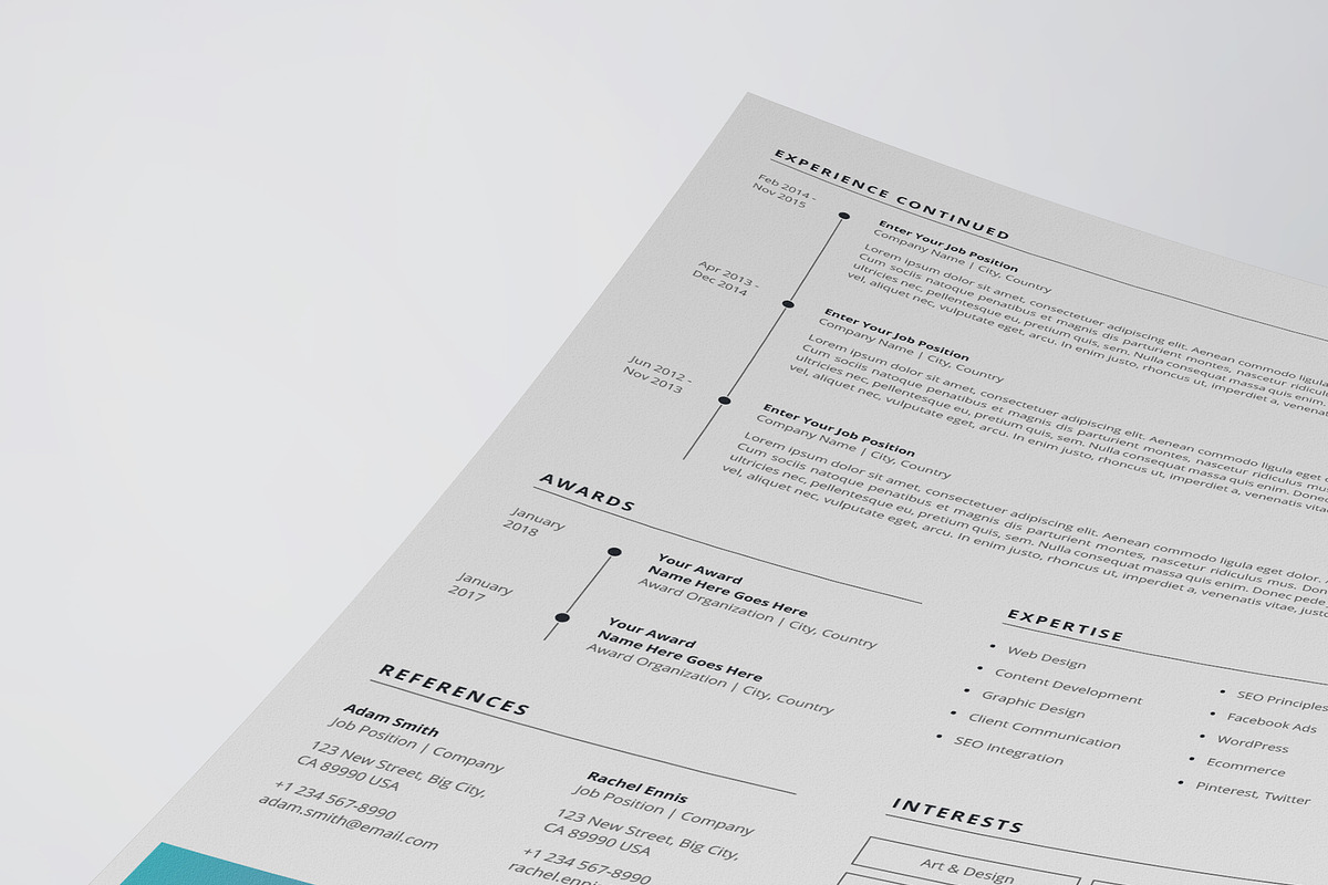 Clean Resume/CV Template