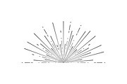 Retro Sunburst Signs Thin Line Icon, an Outline Icon by Bigmouse_art (Thumbnail 5 of 14)