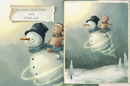 Winter Forest Christmas card