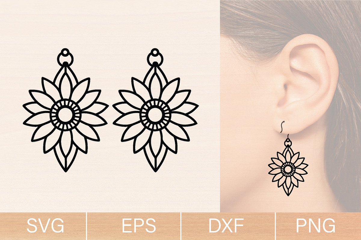 Summer Wood Earring SVG Bundle, an Object Graphic by jannatulpakhi (Photo 5 of 9)