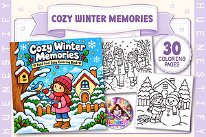 Cozy Winter Memories Coloring Book