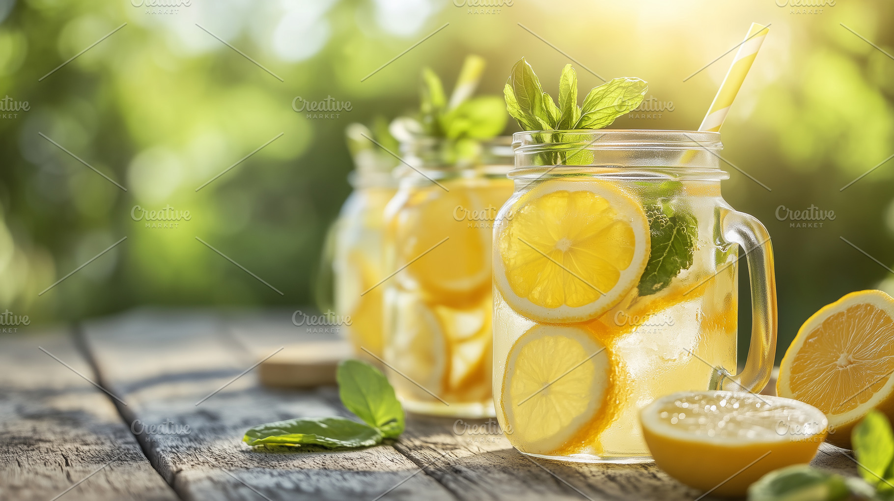 Cold homemade lemonade with lemon, a Food & Drink Photo by MistyDay