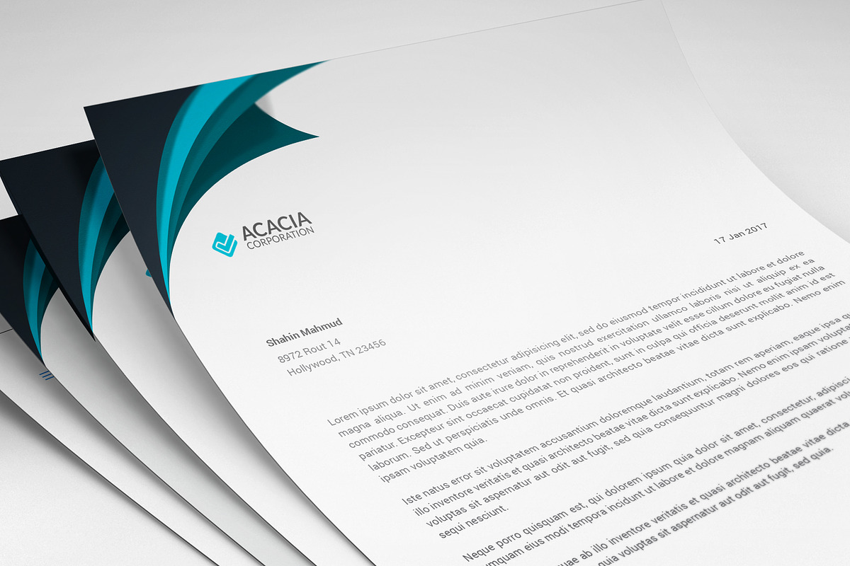Creative Letterhead, a Stationery Template by DesignGhar (Photo 2 of 4)