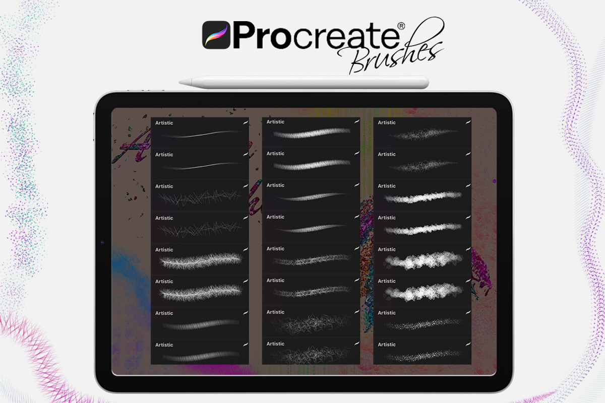 Artistic Brushes for Procreate, a Brush Add-On by FaeryDesign (Photo 3 of 9)
