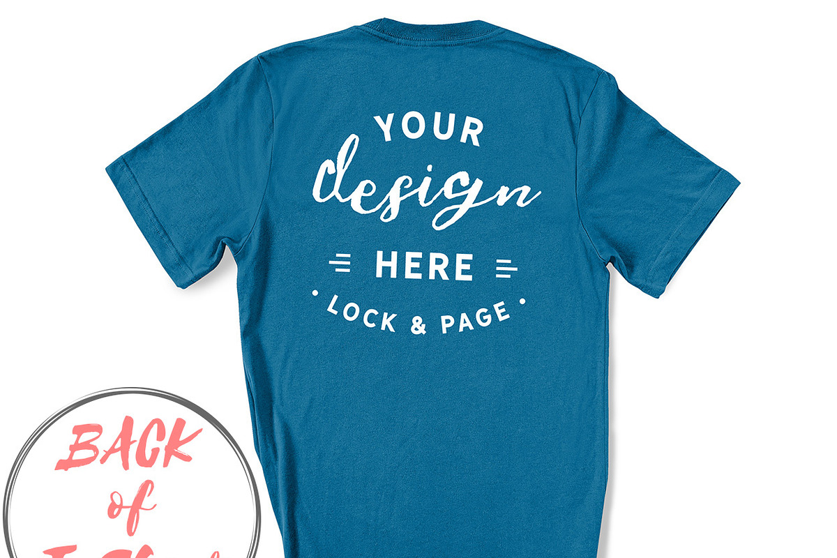 Back Of T-Shirt BC3001 Mockup Bundle, a Shirt Mockup by lock and page (Photo 53 of 88)