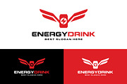Energy Drink Fly Wing Logo, a Branding & Logo Template by ika trisiana (Thumbnail 2 of 2)