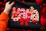 Faux Yarn Valentine Mama coquette, an Illustration by Craft Nest (Thumbnail 1 of 4)