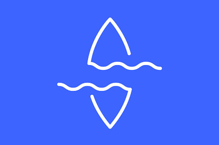 surfboard with wave wave sea logo, a Branding & Logo Template by devastd
