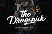 The Dragonick Script Font, a Script Font by Beautypes (Thumbnail 1 of 7)