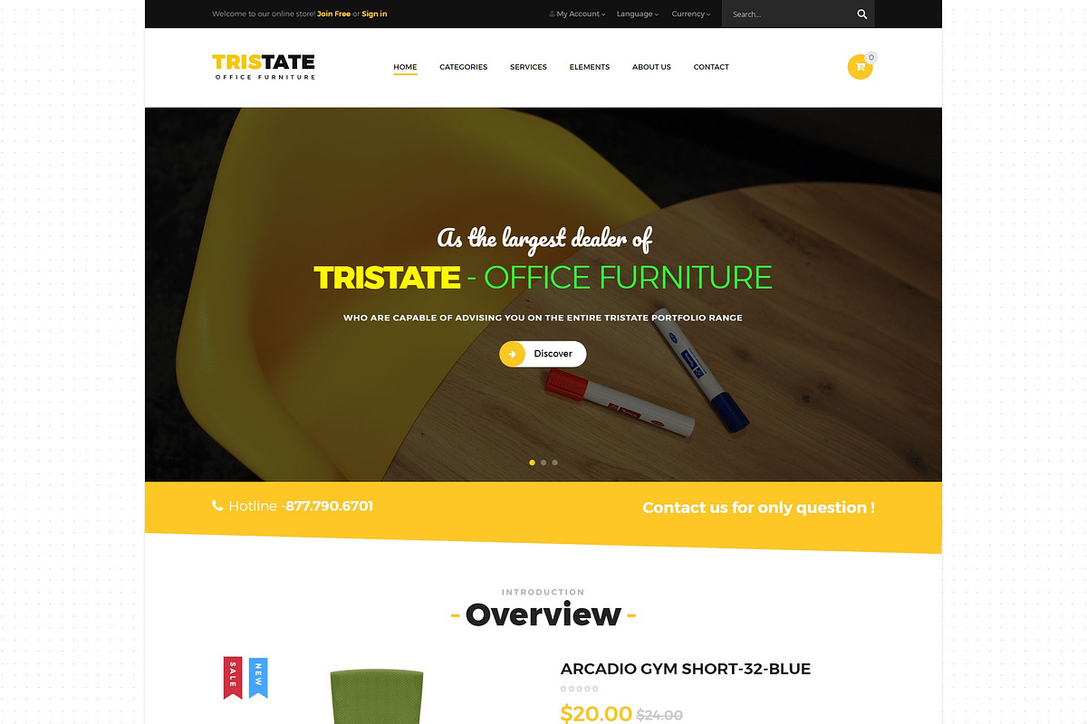 Magento Office Furniture, a Websites & App Template by Puzzthemes (Photo 1 of 3)