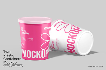 Plastic Container Mockup