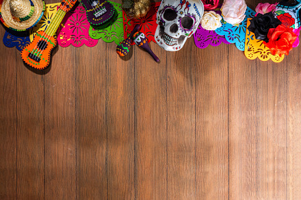 Dia de los muertos background, a Holiday Photo by Rimma