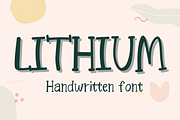 Lithium, a Handwriting Font by Sirinart