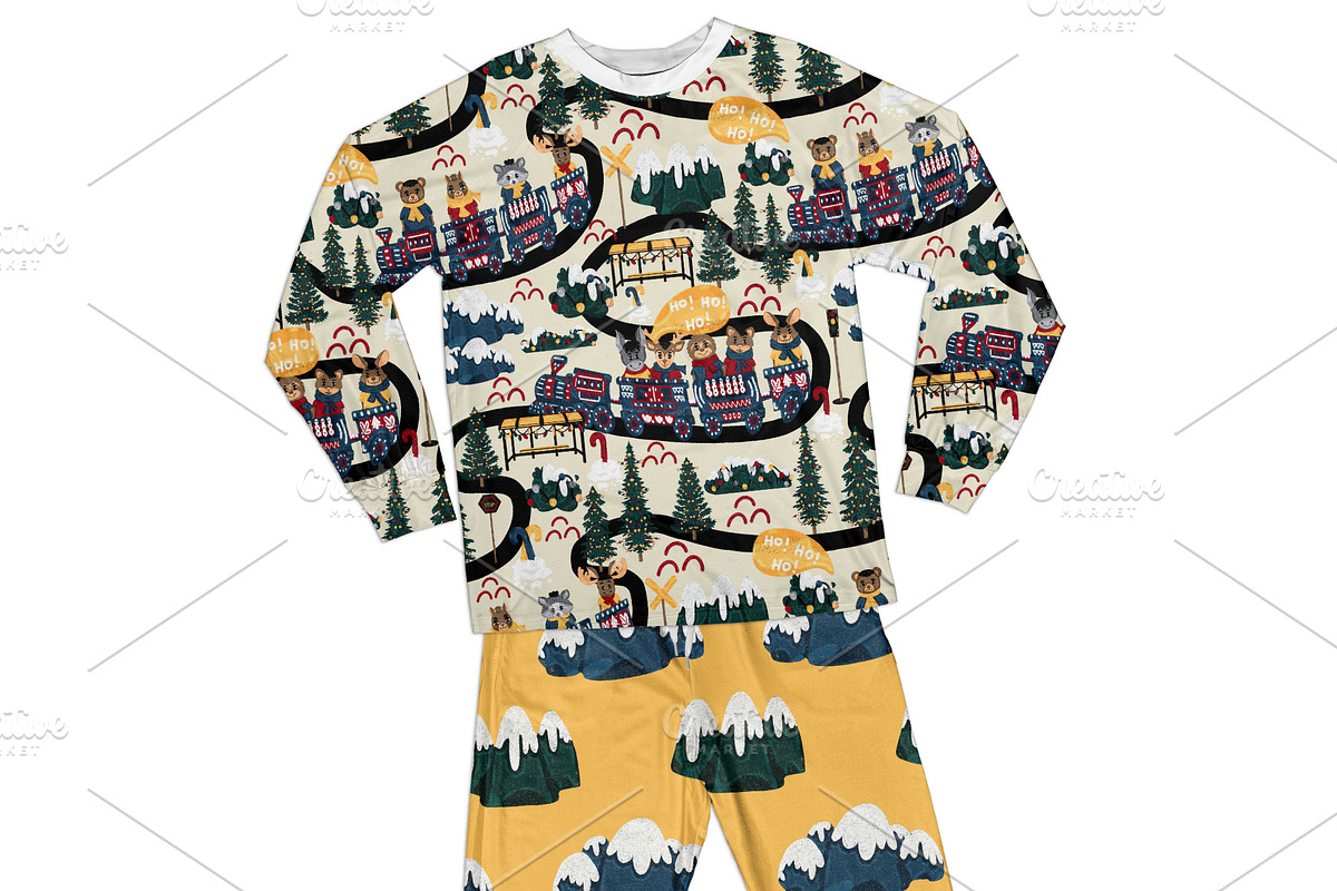 Christmas Set- “Toy Train Adventure”, a Pattern Graphic by D.O.C Gallery by Carla (Photo 9 of 12)