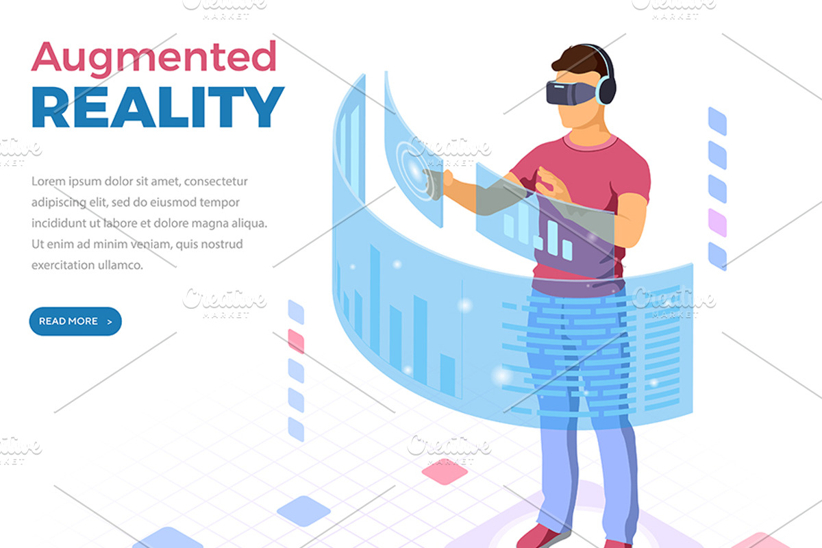 Online Technologies Isometric, a Person Illustration by TAlex (Photo 4 of 6)