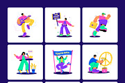 95 Youth Day Illustrations Bundle, a Person Illustration by Creative Stall (Thumbnail 11 of 12)