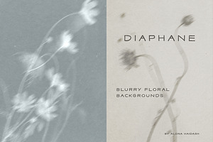 Diaphane - Blurry Floral Backgrounds, a Background Graphic by alonahaidash