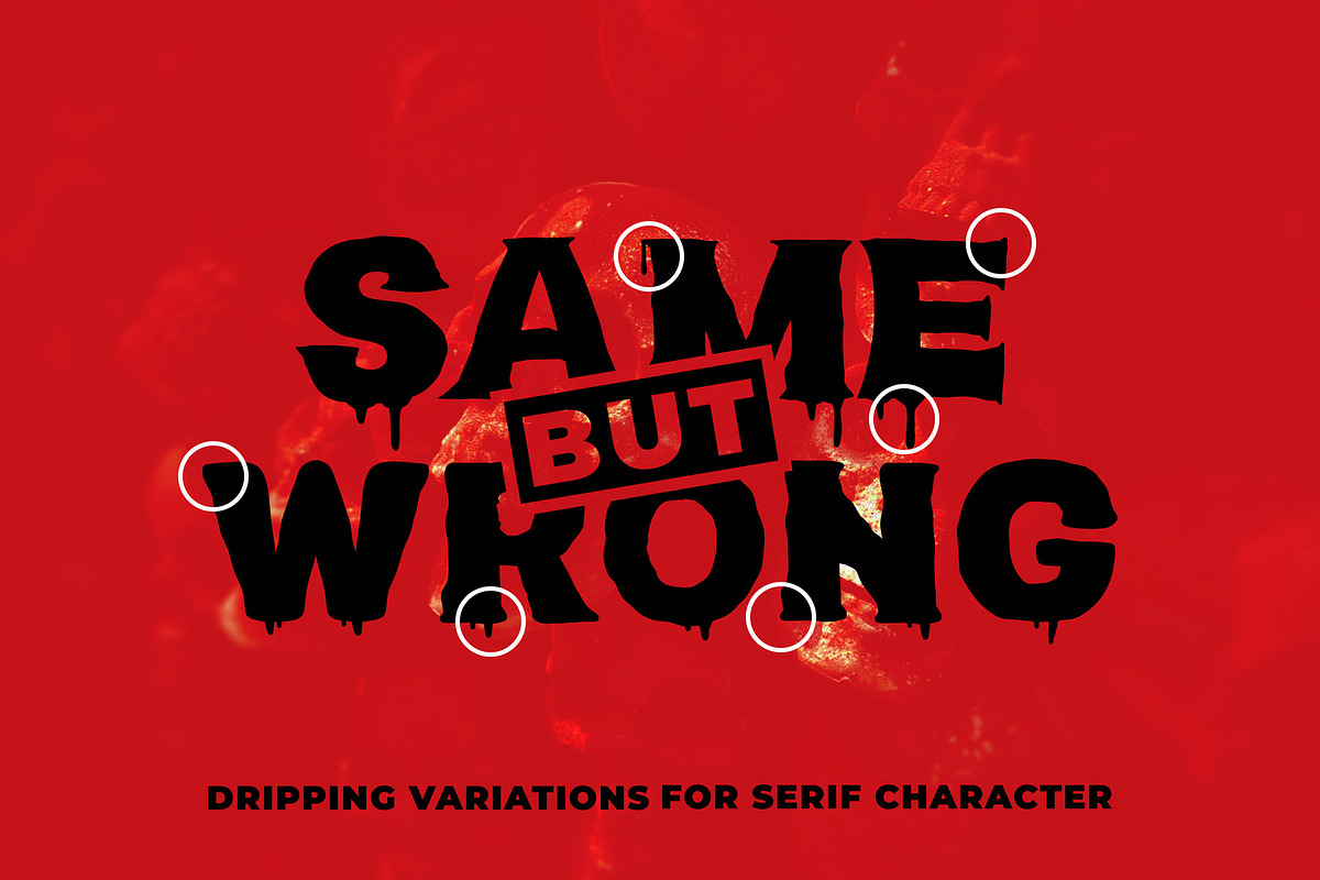 Blood Melt - Horror Hisplay, a Serif Font by Brand_Hero (Photo 4 of 10)