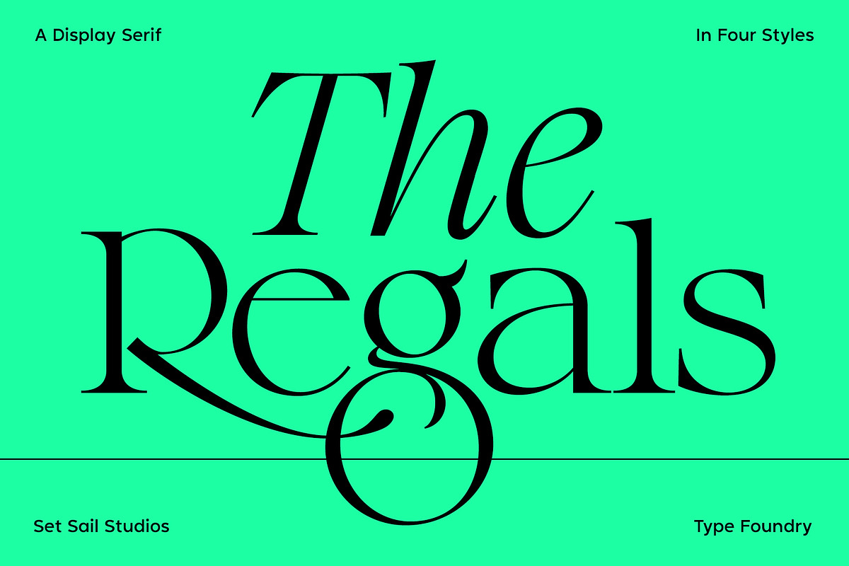 The Regals Serif Font, a Serif Font by Sam Parrett (Photo 1 of 14)