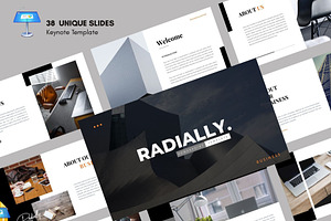Radially Business Keynote Template, a Presentation Template by Rizki Herdian