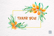 Sea-buckthorn, watercolor collection, an Illustration by Mallinka (Thumbnail 11 of 11)