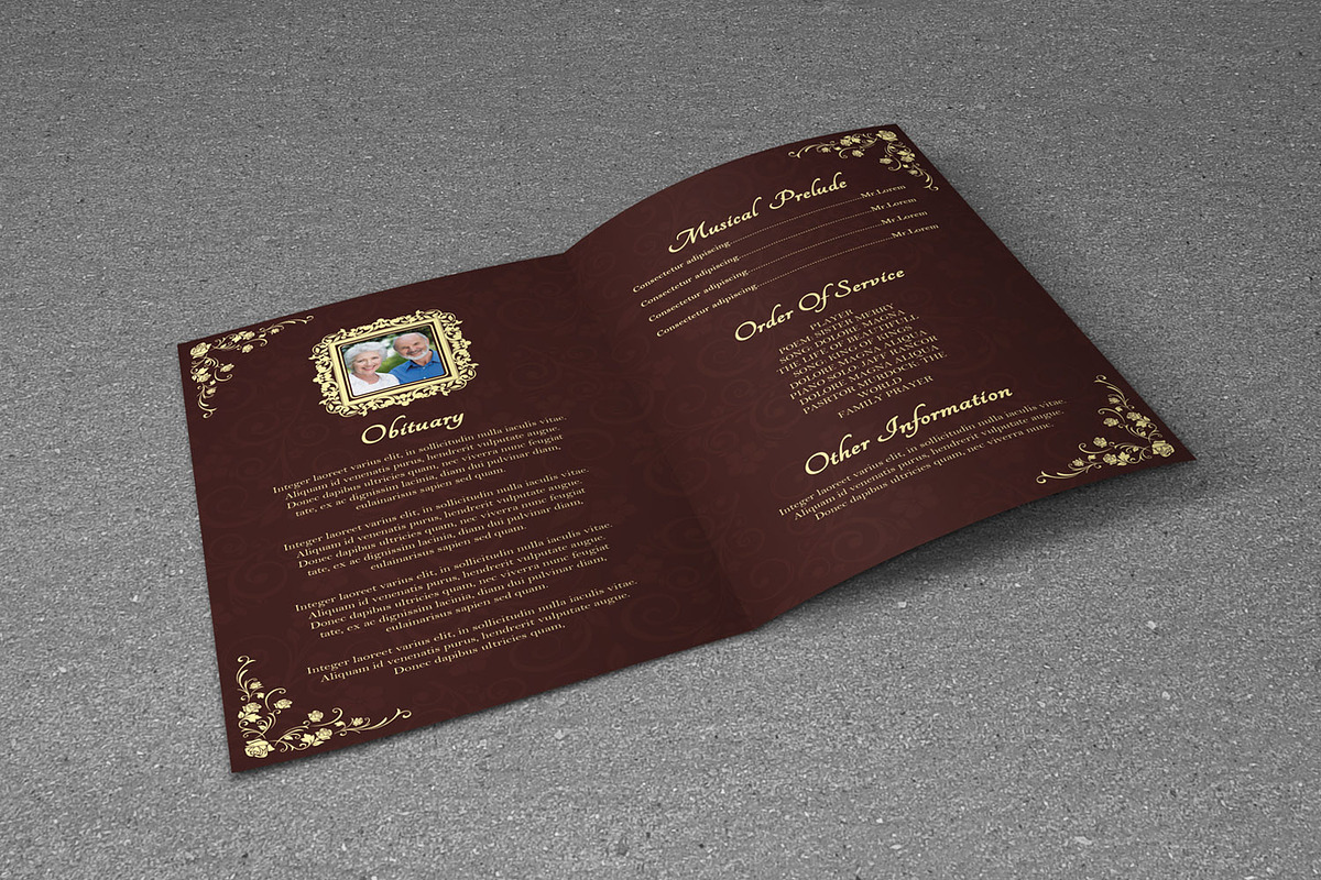 Funeral Program Template-V263, a Brochure Template by Template Shop (Photo 4 of 4)