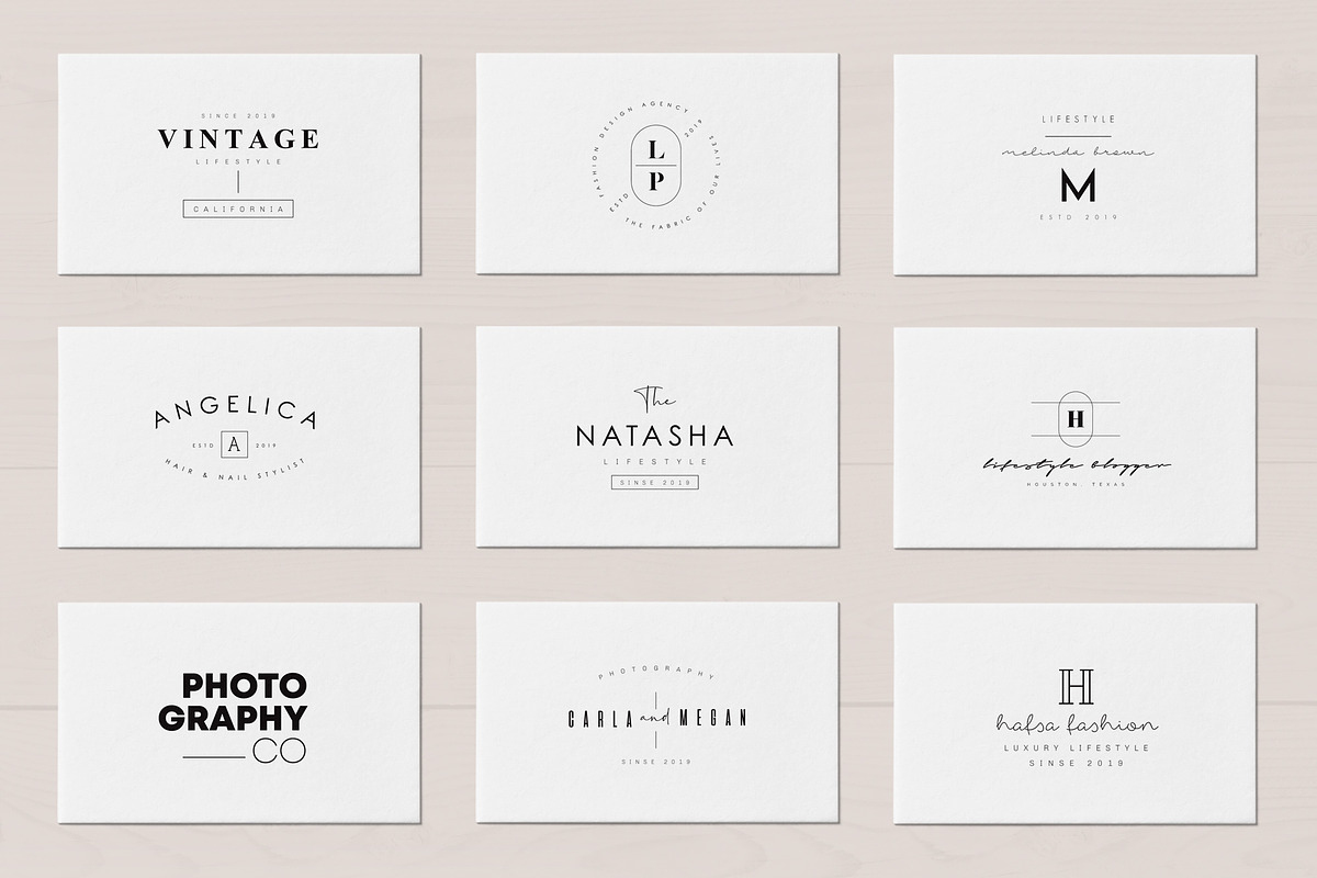 200 Trending Minimal Logo Bundle, a Branding & Logo Template by XpertgraphicD (Photo 9 of 52)