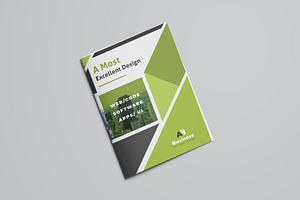 Green Corporate Bifold Brochure, a Brochure Template by ZAAS