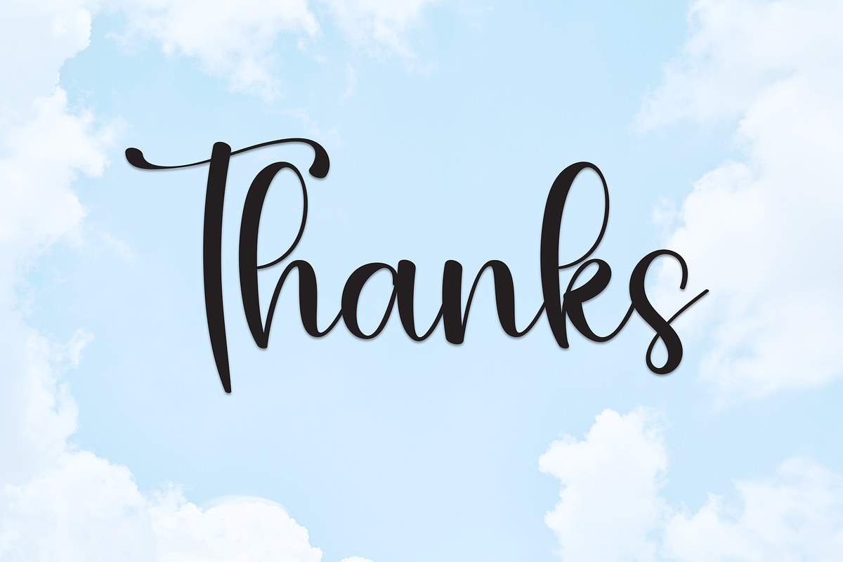 Blue Sky | Script Font, a Handwritten Font by Scratchones (Photo 8 of 8)