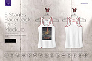 Racerback Tank On 5 Stages Mock-up, a Hoody Mockup by Mocca Mockups Store (Thumbnail 68 of 68)
