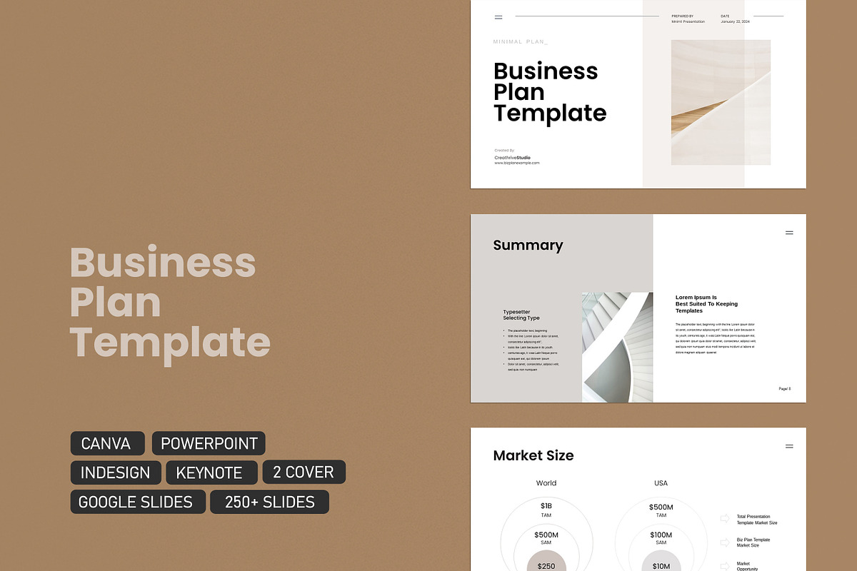 Business Plan PowerPoint Template, a Presentation Template by creathrivestudio (Photo 7 of 37)