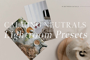 Calming Neutrals Lightroom Presets