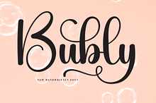 Bubly | Script Font