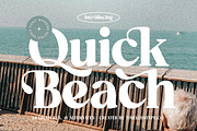 Quick Beach - Modern Retro Serif, a Serif Font by timelesstype.co (Thumbnail 1 of 20)