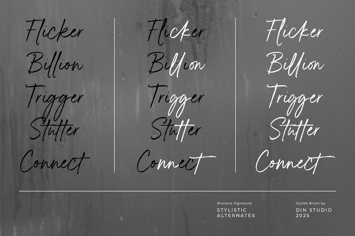 Brations Signature, a Font by din-studio.com (Photo 8 of 16)