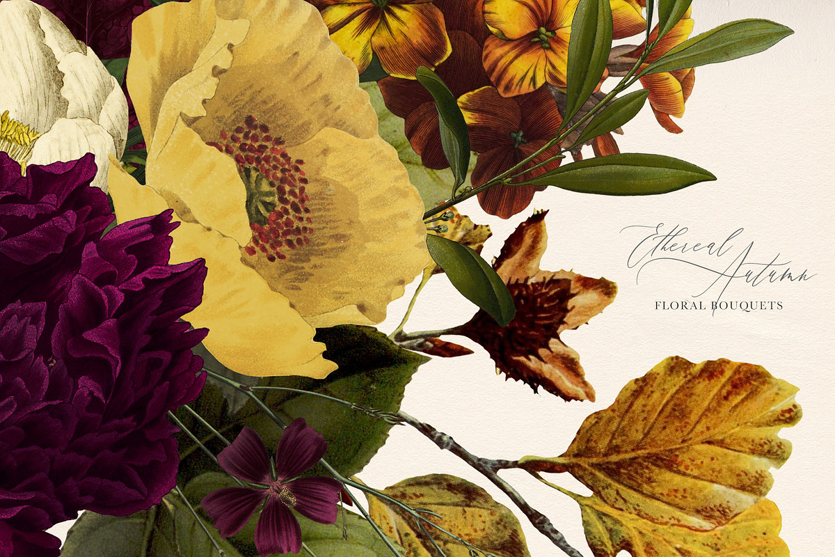 Ethereal Autumn Floral Bouquets, an Illustration by Eclectic Anthology (Photo 4 of 12)
