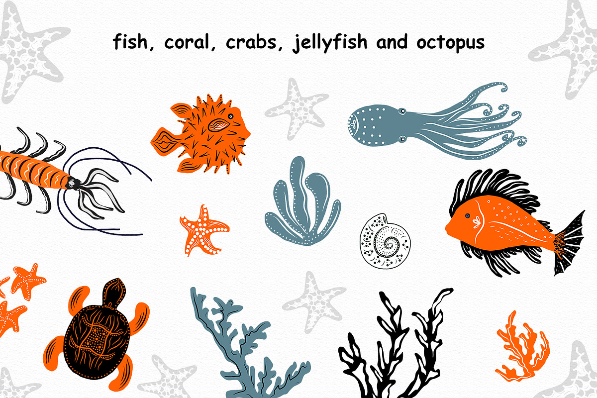 Sea world clipart, an Animal Illustration by SketchCliparts (Photo 6 of 7)