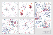 Ocean plants watercolor animals set, an Illustration by Kate Lanbina (Thumbnail 17 of 19)