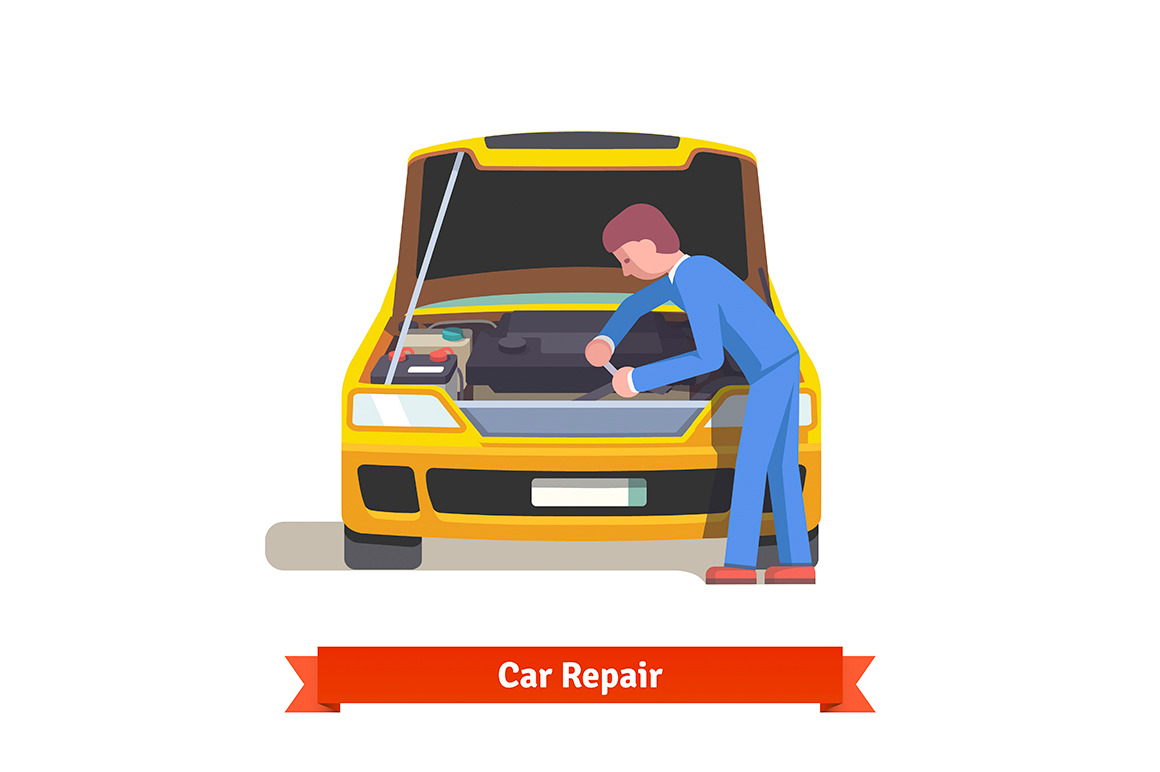Car Repair by Iconicbestiary  Creative Market
